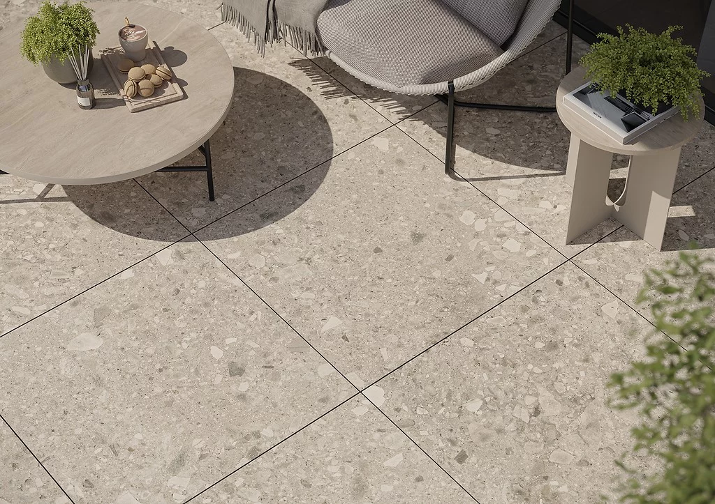 Big Terrazzo Stone White